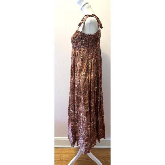 ULLA JOHNSON Cordelia Floral Print Feminine Maxi Dress Tie Straps Size 2 - Picture 4 of 8